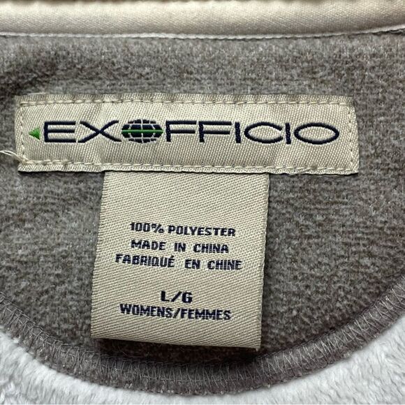 Exofficio Light Tan/Crean Asymmetrical Zip Jacket Size Large - Picture 3 of 12